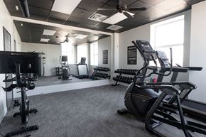 Sioux Falls apartment for rent - a gym with treadmills and other exercise equipment in a building