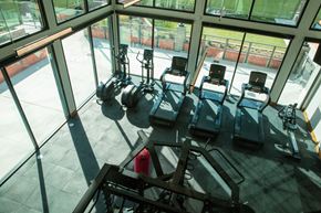 San Antonio apartment for rent - A gym with treadmills and elliptical machines.