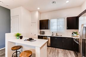 Mesa apartment for rent - Fitted Kitchen With Island Dining at Avilla Lehi Crossing, Arizona, 85213
