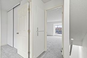 Santa Rosa apartment for rent - A white door with a gold handle is open at Stony Creek Apartments, Santa Rosa, CA