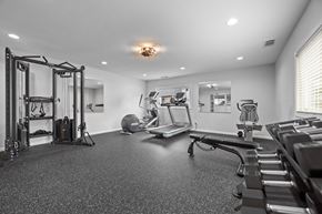 St. Charles apartment for rent - Home gym with cardio and weight training equipment at Fox Run Apartments, Illinois, 60174