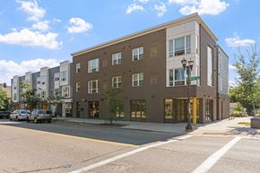 St. Paul apartment for rent - a brick building on the corner of a city street