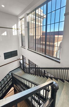 International Falls apartment for rent - a view of a building from the top of a staircase