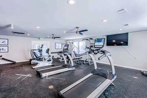 Marion apartment for rent - a gym with treadmills and other exercise equipment