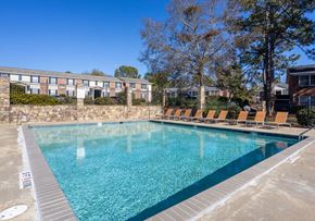 Columbus apartment for rent - our apartments have a swimming pool with lounge chairs