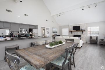 Meridian apartment for rent - a living room with a dining room table and a kitchen