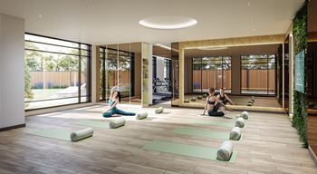 Fitness and yoga room