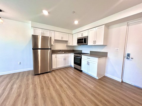 Floor plan for 1 bed, 1 bath, 450 sqft