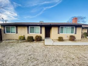 Apple Valley triplex for rent - A house with a brown roof and a white door.