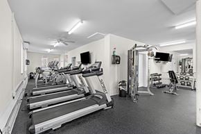 Westbrook apartment for rent - Spacious fitness center with cardio and weight equipment at Island View Apartments, Maine
