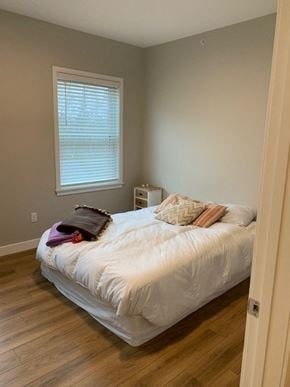Scarborough condo for rent - a bedroom with a bed and a window