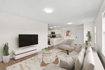 Westbrook apartment for rent - a living room with a couch and a tv