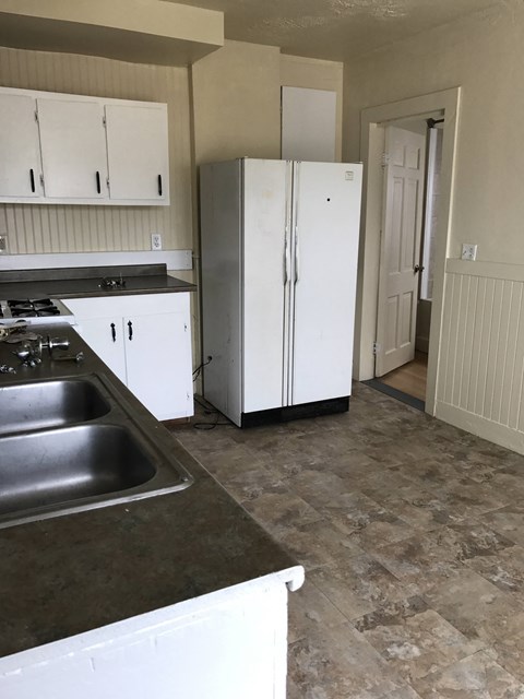 Floor plan for 3 beds, 1 bath