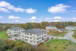 Westbrook apartment for rent - Aerial of apartment complex with wooded surroundings at Island View Apartments, Westbrook, 04092