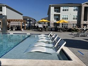 Bowling Green apartment for rent - A pool with a metal diving board.