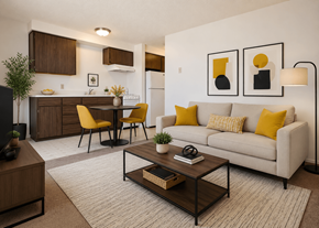 Eugene apartment for rent - Efficient Kitchen and Living room