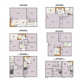 Bend townhouse for rent - a variety of floor plans of different buildings