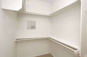 Large walk- in closets