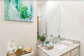 Bentonville apartment for rent - a bathroom with a sink and a mirror