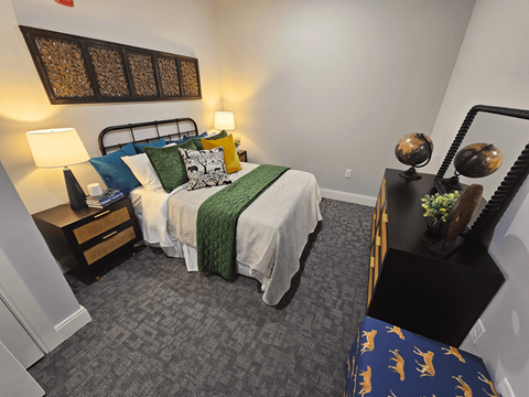 Floor plan for 1 bed, 1 bath, 477 sqft