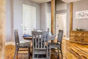 Allenstown apartment for rent - a dining room with a table and four chairs