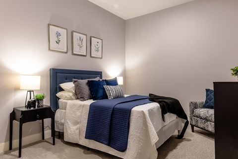 Floor plan for 1 bed, 1 bath, 659 sqft