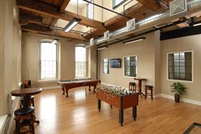 Coventry apartment for rent - a game room with a pool table and foosball