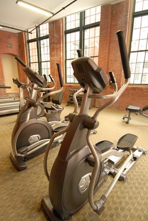 Worcester apartment for rent - a row of exercise machines in a gym