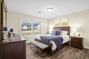 Lebanon apartment for rent - a bedroom with a large bed and a window