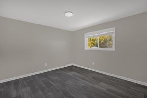 Greensboro apartment for rent - A room with a window showing trees outside.