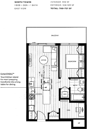 Surrey condo for rent - a floor plan of a house