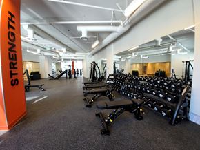 Surrey condo for rent - a view of the weight room in the fitness center