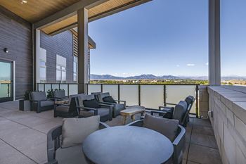 Patio with seating
