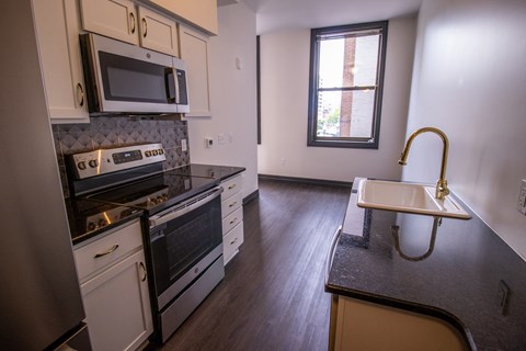 Floor plan for 1 bed, 1 bath, 393 sqft