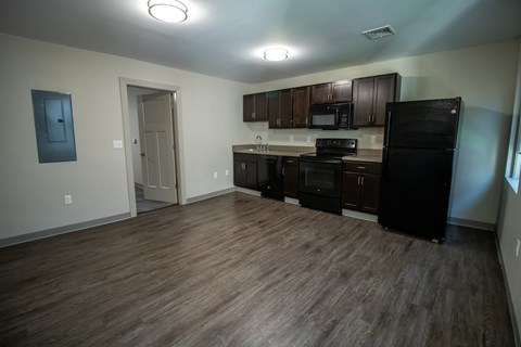 Floor plan for 1 bed, 1 bath, 582 sqft