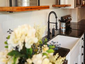 Harrisburg apartment for rent - a kitchen with a sink and a counter top
