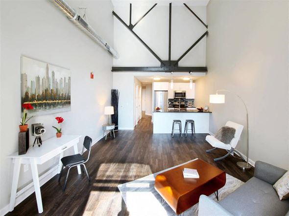 Harrisburg apartment for rent - a living room with a couch and a table