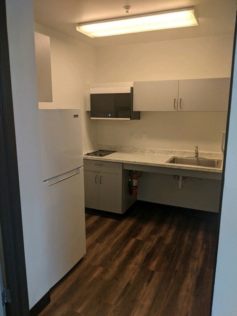 Floor plan for studio, 1 bath, 216 sqft