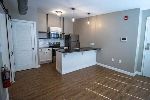 Floor plan for 1 bed, 1 bath, 440 sqft