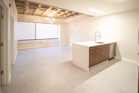 Floor plan for 1 bed, 1 bath, 660 sqft