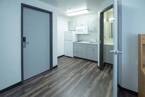 Floor plan for studio, 1 bath, 202 sqft