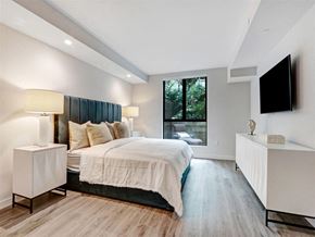 Los Angeles apartment for rent - a bedroom with a bed and a tv