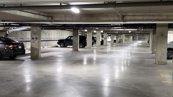 Heated underground parking