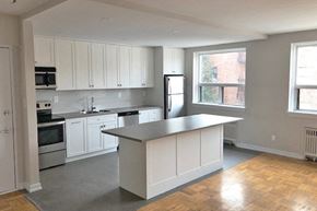 Etobicoke apartment for rent - Berry Road in Etobicoke, ON renovated kitchen with island