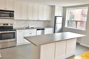 Etobicoke apartment for rent - Berry Road in Etobicoke, ON kitchen with modern cabinetry and countertops