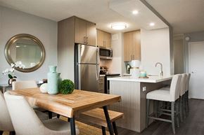 Toronto apartment for rent - Main Square Apartments in Toronto, ON open concept kitchen and dining room