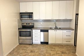 Toronto apartment for rent - 5062-5078 Dundas Street in Etobicoke, ON kitchen with stainless steel appliances