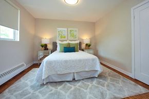 Acton apartment for rent - Acton Apartments bedroom with hardwood flooring in Acton, ON