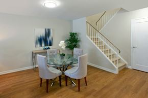Oshawa apartment for rent - Carriage Hill in Oshawa, ON dining room beside staircase