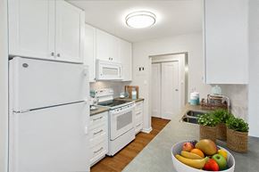 St. Thomas apartment for rent - Chestnut Court kitchen with fridge, stove and dishwasher in St. Thomas, ON